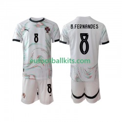 Portugal Bruno Fernandes 8 Away Football Shirts 2025-2026 Kids LS