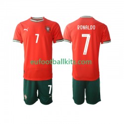 Portugal Cristiano Ronaldo 7 Home Football Shirts 2025 Kids LS