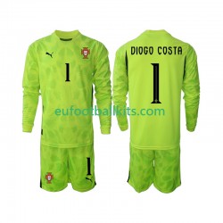 Portugal Goalkeeper Diogo Costa 1 Home Football Shirts 2025 Kids SS