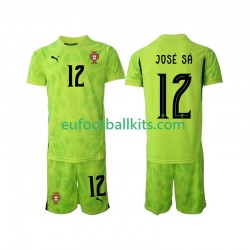 Portugal Goalkeeper Jose Sa 12 Home Football Shirts 2025 Kids LS