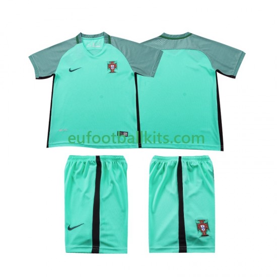Portugal Retro Away Football Shirts 2016 Kids LS