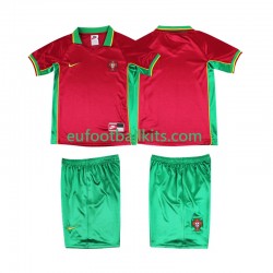 Portugal Retro Home Football Shirts 1998 Kids LS