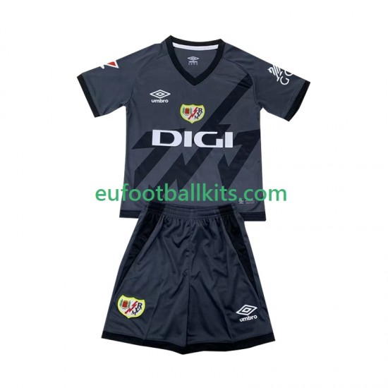 Rayo Vallecano Third Football Shirts 2024-2025 Kids LS