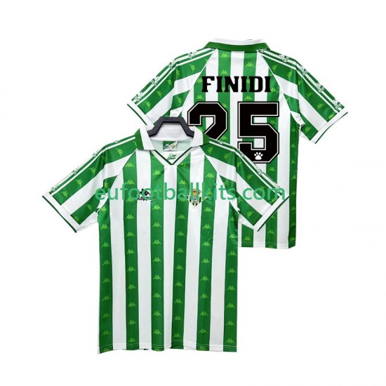 Real Betis FINIDI 25 Retro Home Football Shirts 1996 1997 Men LS