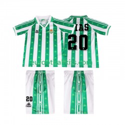 Real Betis Tomas Olias 20 Retro Home Football Shirts 1996 1997 Kids LS