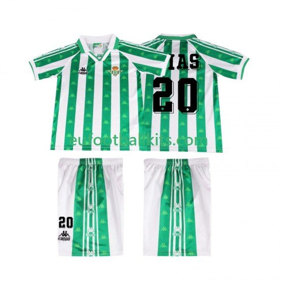 Real Betis Tomas Olias 20 Retro Home Football Shirts 1996 1997 Kids LS