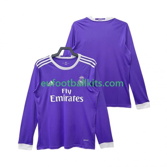 Real Madrid Away Football Shirts Retro 2016 2017 Men SS