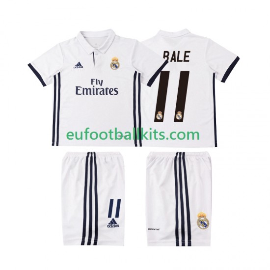 Real Madrid BALE 11 Home Football Shirts Retro 2016 2017 Kids LS