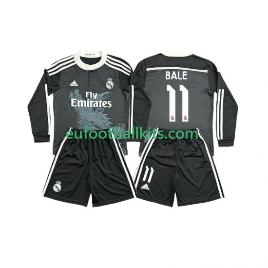 Real Madrid Bale 11 Third Football Shirts Retro 2014 2015 Kids SS