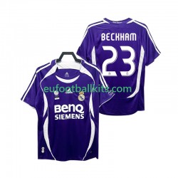Real Madrid Beckham 23 Away Football Shirts Retro 2006 2007 Men LS