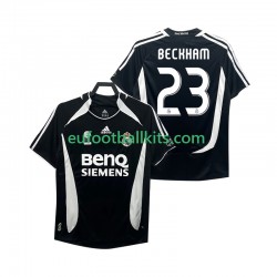 Real Madrid Beckham 23 Third Football Shirts Retro 2006 2007 Men LS