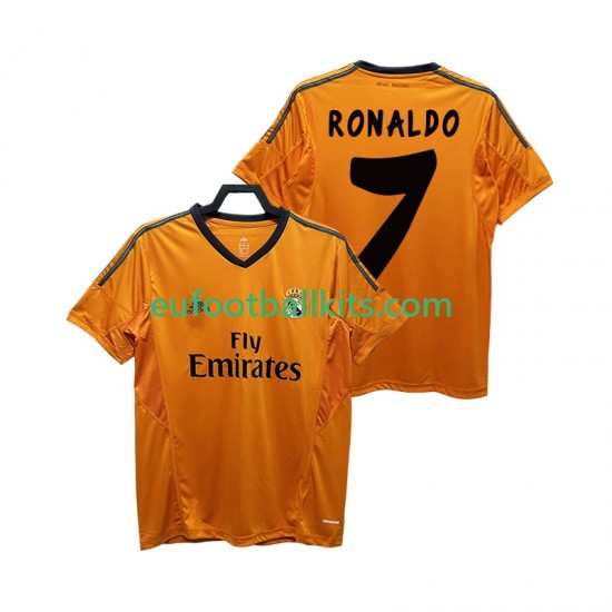Real Madrid CRISTIANO RONALDO 7 Retro Third Football Shirts 2013 2014 Men LS