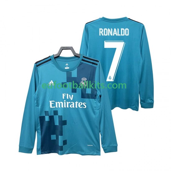 Real Madrid CRISTIANO RONALDO 7 Retro Third Football Shirts 2017 2018 Men SS