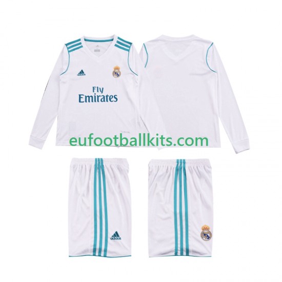 Real Madrid Home Football Shirts Retro 2017 2018 Kids SS