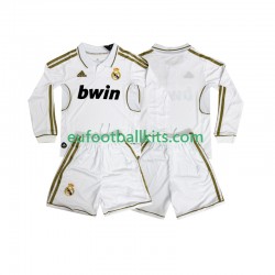 Real Madrid Retro Home Football Shirts 2011 2012 Kids SS