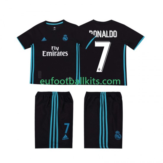Real Madrid Cristiano Ronaldo 7 Away Football Shirts Retro 2017 2018 Kids LS