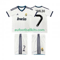 Real Madrid Cristiano Ronaldo 7 Home Football Shirts Retro 2012 2013 Kids LS