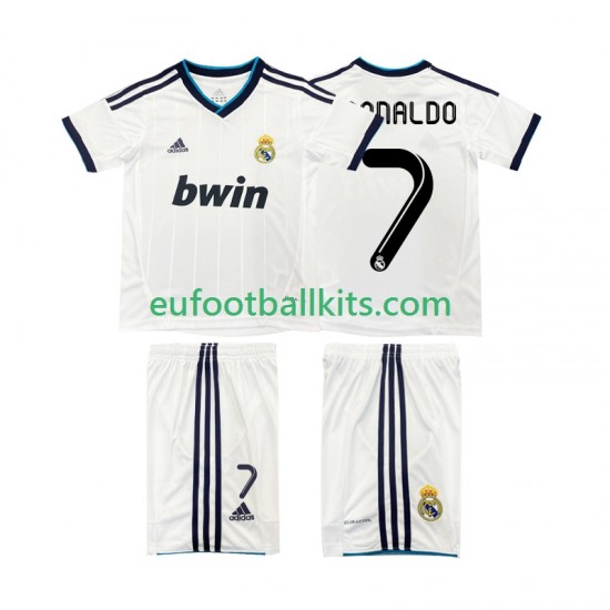 Real Madrid Cristiano Ronaldo 7 Home Football Shirts Retro 2012 2013 Kids LS