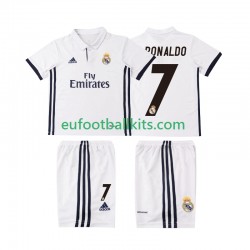 Real Madrid Cristiano Ronaldo 7 Home Football Shirts Retro 2016 2017 Kids LS