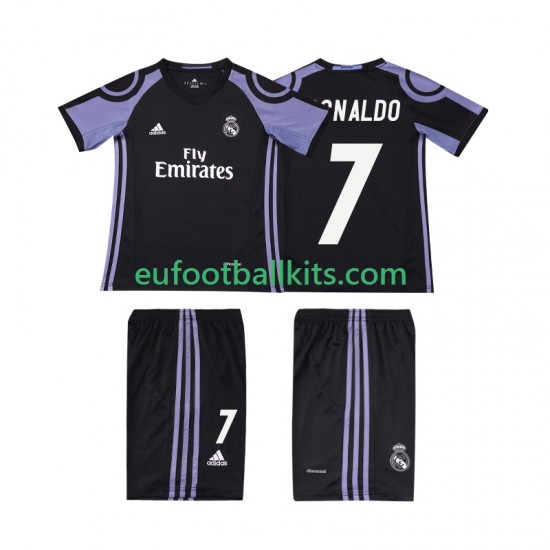 Real Madrid Cristiano Ronaldo 7 Third Football Shirts Retro 2016 2017 Kids LS
