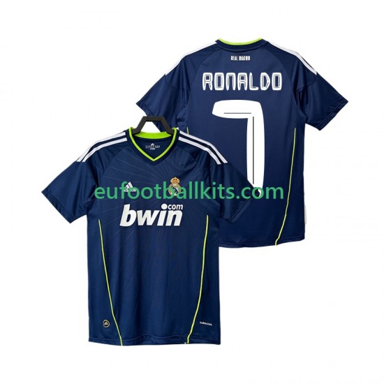 Real Madrid Cristiano Ronaldo 7 Retro Away Football Shirts 2010 2011 Men LS