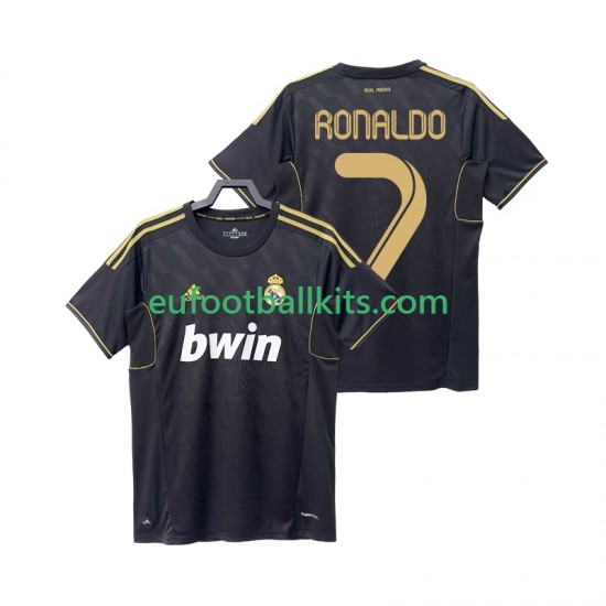 Real Madrid Cristiano Ronaldo 7 Retro Away Football Shirts 2011 2012 Men LS