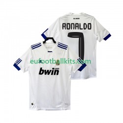 Real Madrid Cristiano Ronaldo 7 Retro Home Football Shirts 2010 2011 Men LS