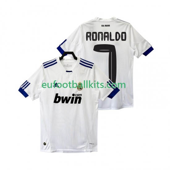 Real Madrid Cristiano Ronaldo 7 Retro Home Football Shirts 2010 2011 Men LS