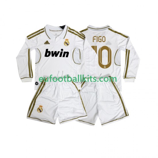 Real Madrid FIGO 10 Retro Home Football Shirts 2011 2012 Kids SS