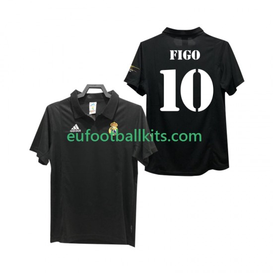 Real Madrid FIGO 10 Retro Away Football Shirts 2002 2003 Men LS