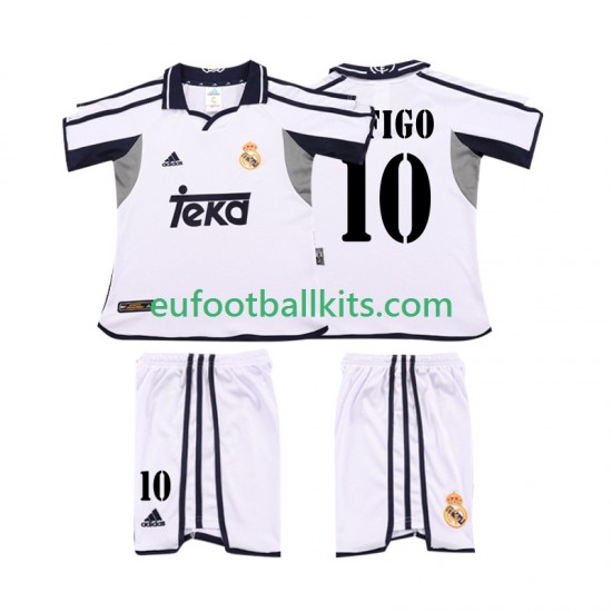 Real Madrid FIGO 10 Retro Home Football Shirts 2001 2002 Kids LS