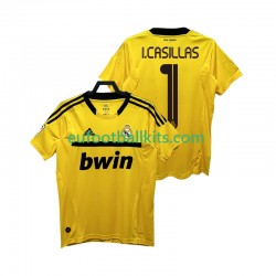 Real Madrid Goalkeeper I.CASILLAS 1 Home Football Shirts Retro 2011 2012 Men LS