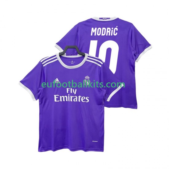Real Madrid LUCA MODRIC 10 Away Football Shirts Retro 2016 2017 Men LS
