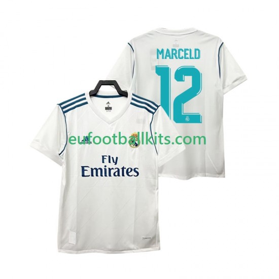 Real Madrid MARCELD 12 Home Football Shirts Retro 2017 2018 Men LS