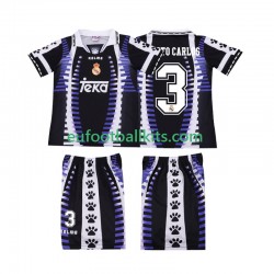 Real Madrid ROBERTO CARLOS 3 Retro Third Football Shirts 1997 1998 Kids LS