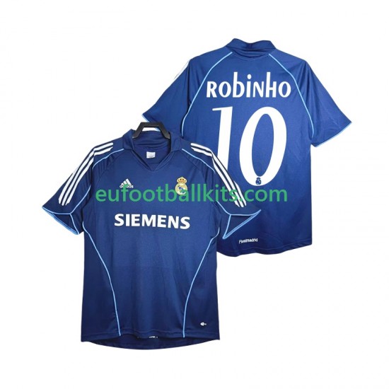 Real Madrid ROBINHO 10 Away Football Shirts Retro 2005 2006 Men LS