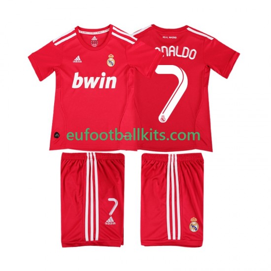 Real Madrid RONALDO 7 Retro Third Football Shirts 2011 2012 Kids LS