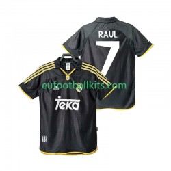 Real Madrid Raul 7 Retro Away Football Shirts 1999 2001 Men LS