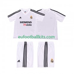 Real Madrid Retro Home Football Shirts 2004 20025 Kids LS