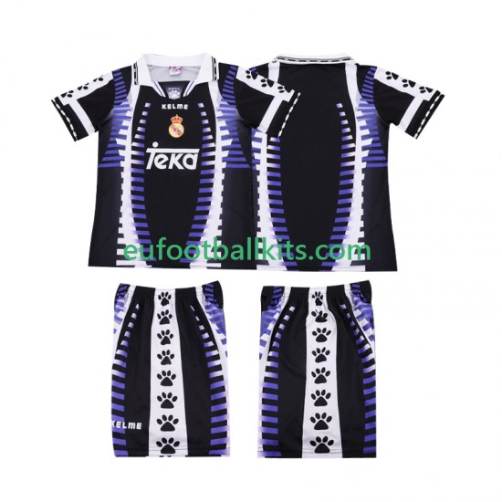 Real Madrid Retro Third Football Shirts 1997 1998 Kids LS