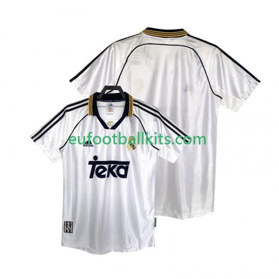 Real Madrid Retro Home Football Shirts 1998 2000 Men LS