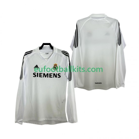 Real Madrid Retro Home Football Shirts 2005 2006 Men SS