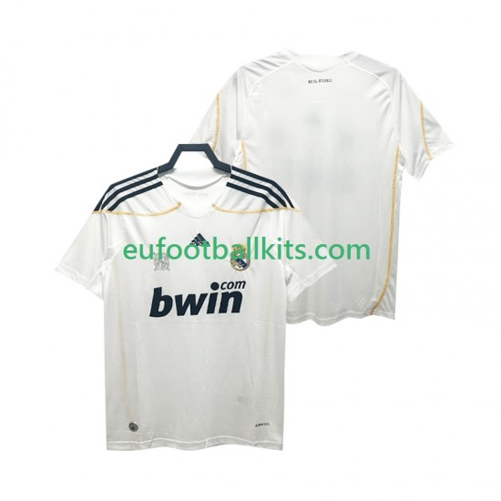 Real Madrid Retro Home Football Shirts 2009 2010 Men LS