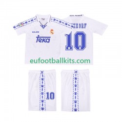 Real Madrid SEEDORF 10 Retro Home Football Shirts 1996 1997 Kids LS