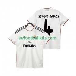 Real Madrid SERGIO RAMOS 4 Home Football Shirts Retro 2013 2014 Men LS