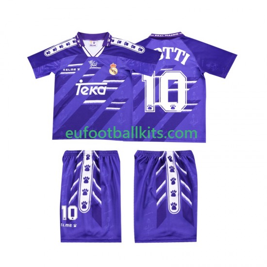 Real Madrid TOTTI 10 Retro Away Football Shirts 1994 1996 Kids LS