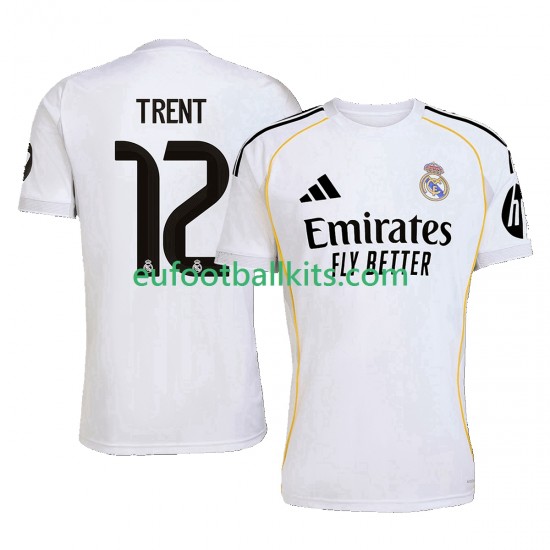 Real Madrid Trent Alexander-Arnold 12 Home Football Shirts 2025-2026 Men LS