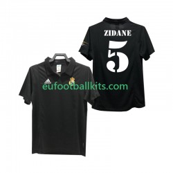Real Madrid ZIDANE 5 Retro Away Football Shirts 2002 2003 Men LS