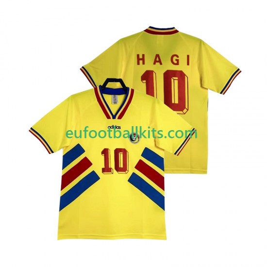 Romania Hagi 10 Retro Home Football Shirts 1994 Men LS