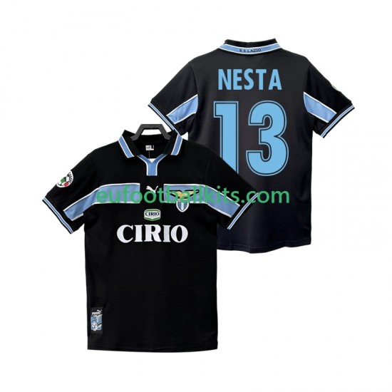 SS Lazio NESTA 13 Retro Away Football Shirts 1998 1999 Men LS